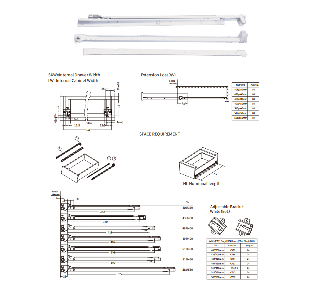 3.American style drawer slide.jpg